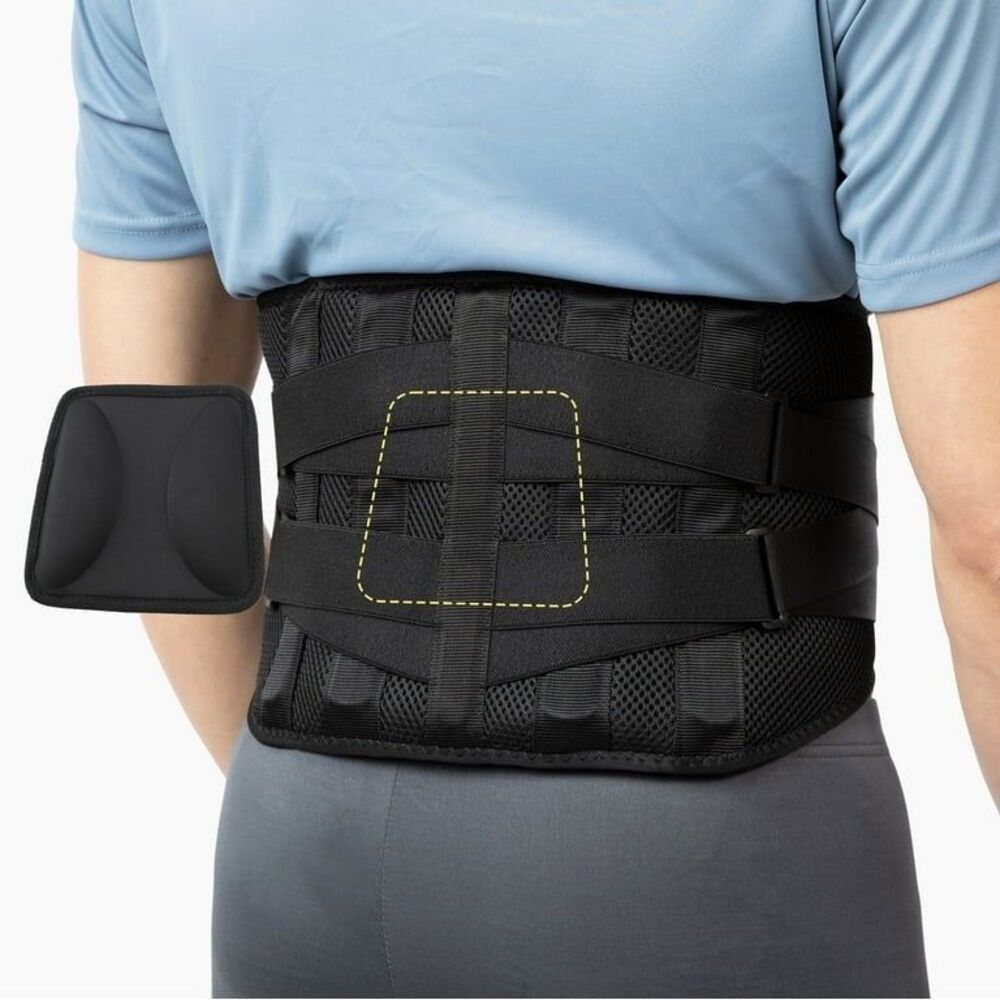 BraceUP Back Brace with Lumbar Pad – Lower Back Support Belt L/LX